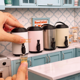 Miniature REAL Bubble Tea Store's Dispenser (Beige) | Mini Cooking Store