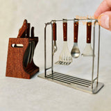 Miniature REAL Stainless Steel Cookware + Rack Set | Mini Cooking Store
