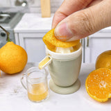 Miniature REAL Electric Citrus Squeezer (Beige)|Tiny Food Cooking Shop