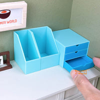 Miniature 1:6 Scale Table File Organizer Set |Dollhouse Miniature Shop