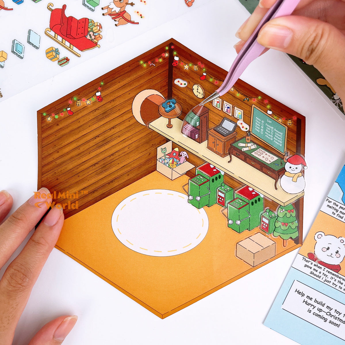Isometric Sticker Make Your Own Toy Factory Deco Sticker Kit | Isometric Sticker Shop ...