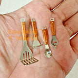 Miniature REAL Stainless Steel Cookware + Rack Set | Mini Cooking Store