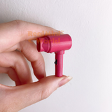 Miniature REAL Functioning Hair Dryer (Hot Pink) | Dollhouse Shop
