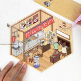 Make Your Own Ramen Shop Deco Sticker Kit | Isometric Sticker Set