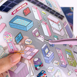 Make Your Own Arcade Deco Sticker Kit | Isometric Sticker Shop