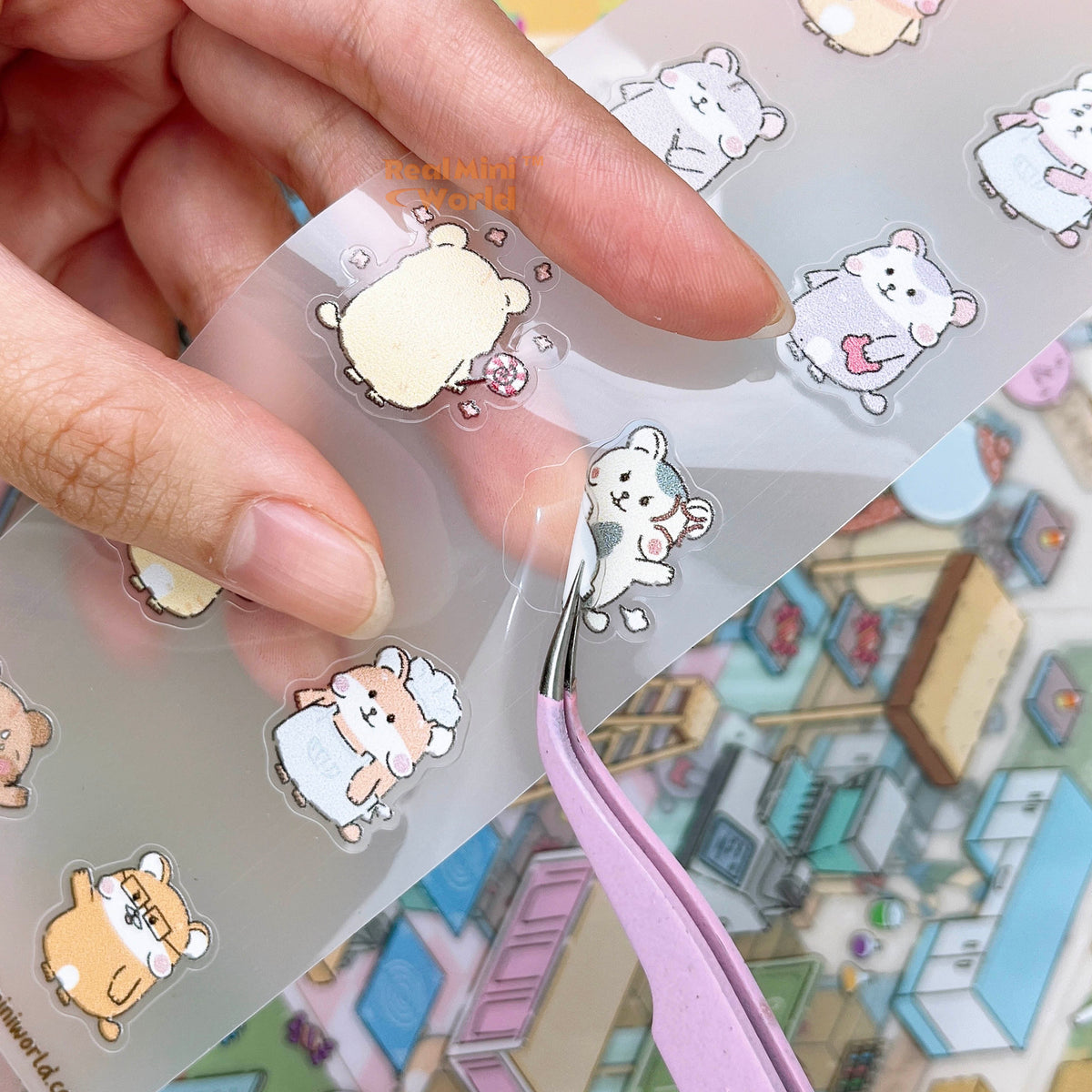 Make Your Candy Factory Tea Shop Deco Sticker Kit | Isometric Sticker ...