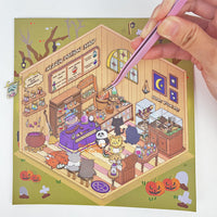 isometric room sticker set | jounaling | sticker shop | Potion shop