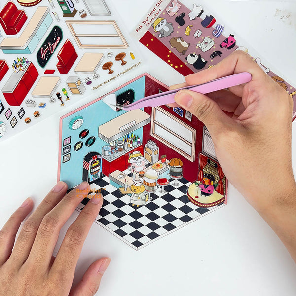 Make Vintage Bar & Dinner Deco Sticker Kit | Isometric Sticker Shop ...