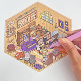 isometric room sticker set | jounaling | sticker shop | Potion shop
