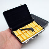 Miniature Gold Bars & Suitcase Set | Dollhouse Miniature Shop