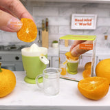 Miniature REAL Electric Citrus Squeezer (Green)|Tiny Food Cooking Shop