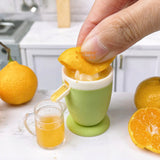 Miniature REAL Electric Citrus Squeezer (Green)|Tiny Food Cooking Shop