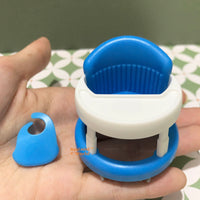 Miniature Baby Walker & Pacifier Set in blue | Miniature Silicon Baby Shop