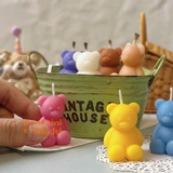 Miniature Bear-Shaped REAL Candle | REAL Functioning Miniature Shop