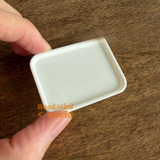 Miniature White Rectangular Serving Tray | Miniature Cooking Shop