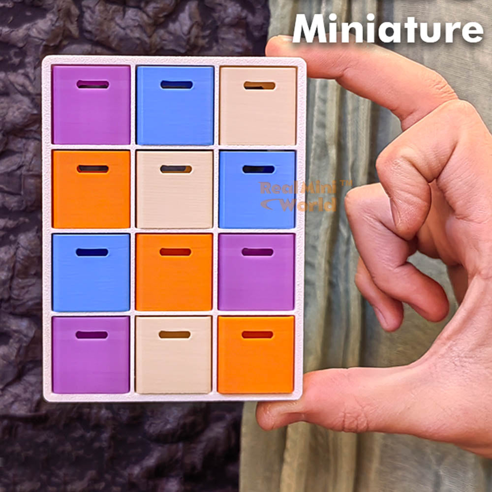 1:12 Scale Miniature Compartment Rack | Miniature Dollhouse Shop – Real ...