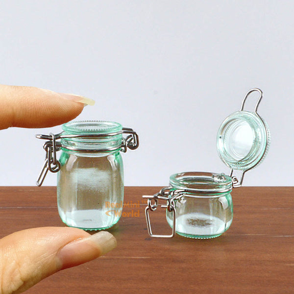 Miniature REAL Jar With Hinged Lid in Pink | Tiny Food Cooking Shop ...