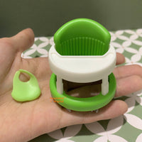 Miniature Baby Walker & Pacifier Set in green | Miniature Silicon Baby Shop