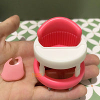 Miniature Baby Walker & Pacifier Set in pink | Miniature Silicon Baby Shop