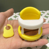 Miniature Baby Walker & Pacifier Set in yellow | Miniature Silicon Baby Shop