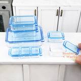 Miniature Food Container Box in Blue | Mini Food REAL Cooking SHOP