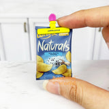 Miniature Potato Chip Bags + Clips Set | Mini Cooking Shop