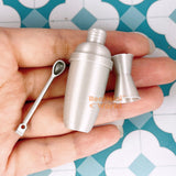Miniature Cocktail Shaker Set | Mini Food Cooking Set