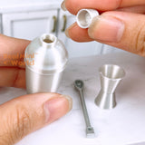 Miniature Cocktail Shaker Set | Mini Food Cooking Set