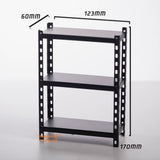 Miniature Aluminum Rack in Black | Dollhouse Diorama Shop