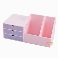 Miniature 1:6 Scale Table File Organizer Set in pink |Dollhouse Miniature Shop