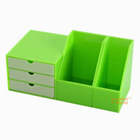 Miniature 1:6 Scale Table File Organizer Set in green |Dollhouse Miniature Shop