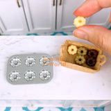 Miniature Flower Donut Baking Pan | Tiny Cake Baking Shop