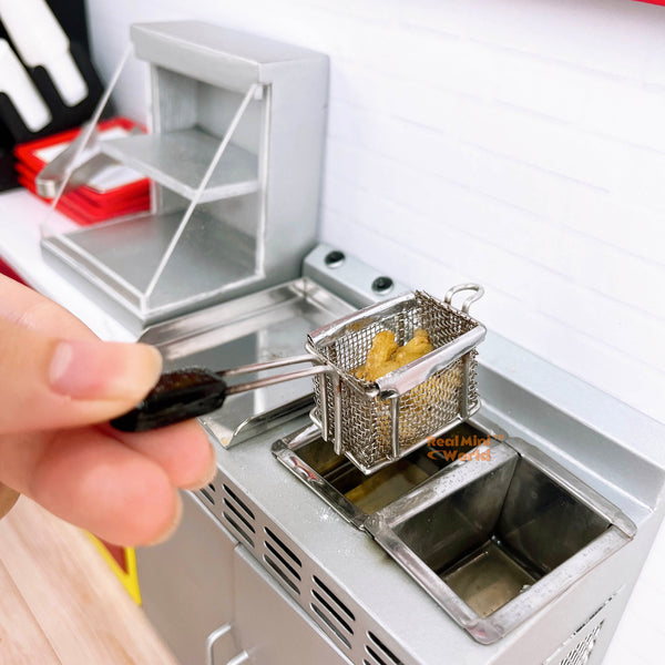 Miniature REAL Cooking Fast Food Kitchen Set | Mini Cooking Shop – Real ...