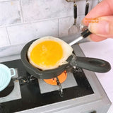 Mini Cooking Iron Cast Pan | Miniature REAL Cooking Shop | Tiny Food