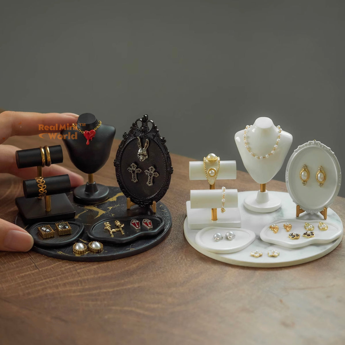Display Mini World Miniature Jewelry & Display Set | Blythe Bjd Miniature Shop – Real Mini ...