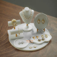 Miniature Jewelry & Display Set in white | Blythe Bjd Miniature Shop