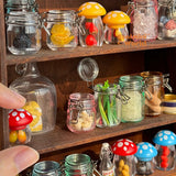 Miniature Kawaii Mushroom Spice Jar (Set of 2) | Mini Cooking Shop
