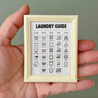 Miniature Laundry Guide | Miniature Dollhouse Laundry Shop