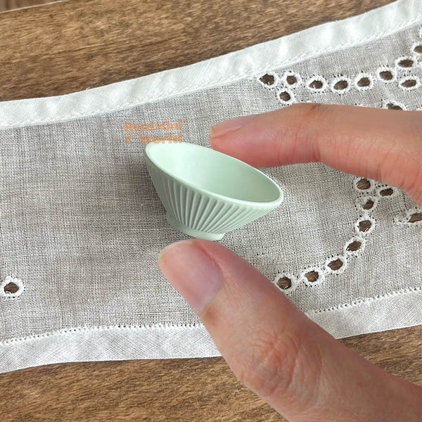 Tableware Mini 그린 컬러의 미니어처 에스테틱 식기 시리즈 | 미니 쿠킹 숍 – Real Mini World