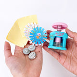 Miniature REAL Badge Maker Set (Blue) | Functional Miniature Shop