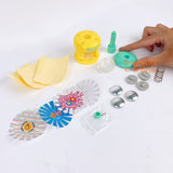 Miniature REAL Badge Maker Set (Yellow) | Functioning Miniature Shop