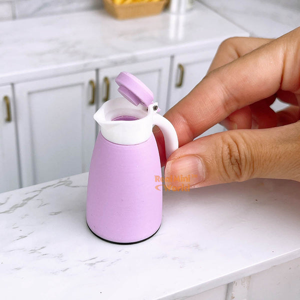 Miniature Purple Kettle | Mini REAL Tiny Food Cooking Shop