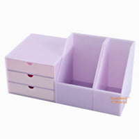 Miniature 1:6 Scale Table File Organizer Set in lavender |Dollhouse Miniature Shop