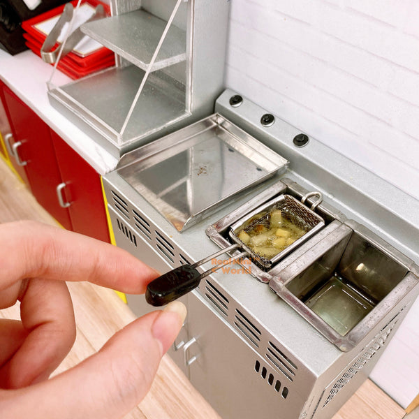 Juego de cocina de comida rápida en miniatura Minitienda de