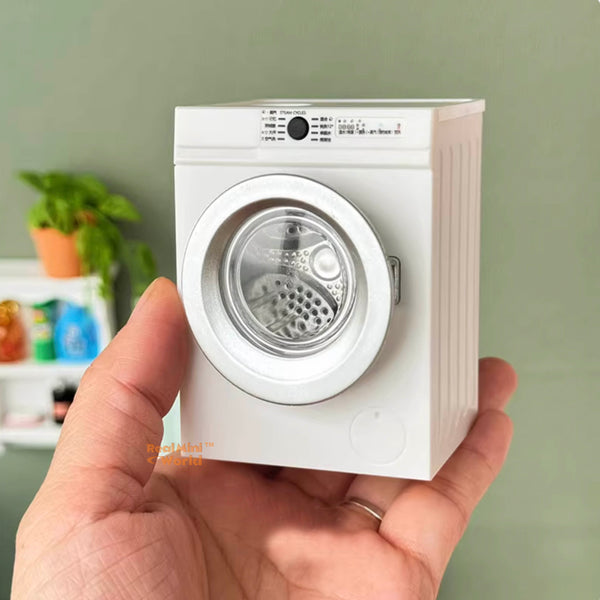 Miniature REAL Functioning Washing Laundry Machine Tiny Things