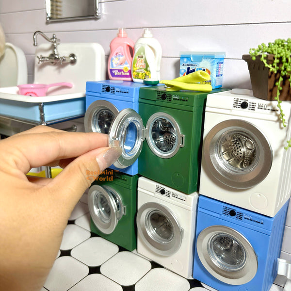 Miniature REAL Functioning Washing Laundry Machine Tiny Things