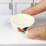 Miniature REAL Ceramic Rooster Bowl