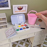 Miniature REAL Watercolor Kit + Book | Miniature Art Shop