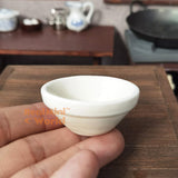 Miniature Simple White Ceramic Bowl