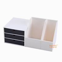 Miniature 1:6 Scale Table File Organizer Set in white |Dollhouse Miniature Shop